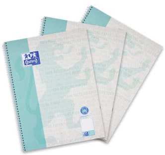 Oxford Recycling Collegeblock A4 dotted, punktkariert, 80 Blatt, 3 Stück