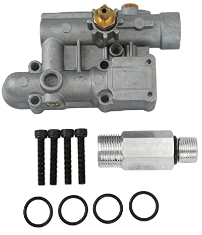 Kit de Collecteur de Nettoyeur Haute Pression Aramox Heavy Duty, Clapet Anti-retour + Seringue Chimique + 4 Vis + 4 Anneaux en Caoutchouc