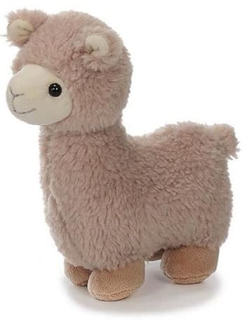 Euro Souvenirs Alpaka Lama 22 cm, Plüschlama, Kuscheltier in Beige oder Braun (Beige)