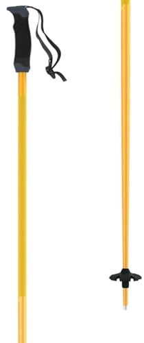 ATOMIC AMT SQS Skistöcke - Saffron - Länge 120 cm - Zuverlässiger 4* Aluminium Skistock - Ergonomischem Griff am Stock - Safety Quick Release System - Stöcke mit 60mm-Pistenteller