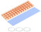 sourcing map Copper Heatsink 70x20x4mm with Thermal Pad and Rubber Ring for M.2 SSD Memory, PC, Laptop Cooler 1 Set