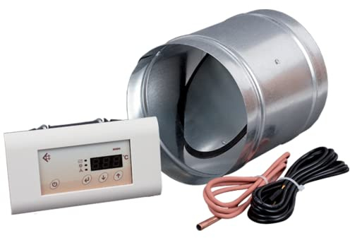 KRATKI Mikroprozessor Controller Set für Kamine ermöglicht die unabhängige Steuerung von 4 Geräten 3 Temperatursensoren Damper fi125 für maximale Heiz- und Verbrennungseffizienz