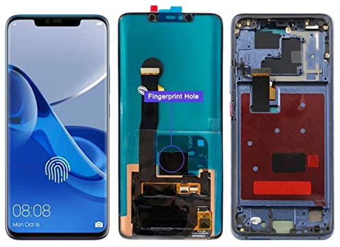 SHOWGOOD 6,39 Zoll Display für Huawei Mate 20 Pro Display Bildschirm mit Fingerabdruck, für Huawei Mate 20Pro LYA-L09 LCD Display Digital Touch Screen mit Rahmen (keine Fingerabdrücke)