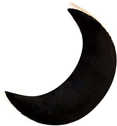 BYNYXI Mondkissen Stillkissen,75cmx30cm Gefüllte Plüschmond Stillkissen Weiche Mond Kuscheltier Kinder Erwachsene Lesekissen Baumwolle Dekokissen Kinderzimmer Zierkissen Mond Schmusekissen Plüschtier