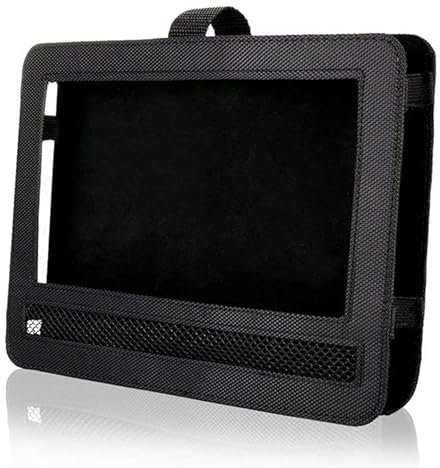 Aqsacokiya Support Lecteur DVD Portable pour Appui-tête de Voiture avec Sangles, 7/9/10 - Noir (7in)