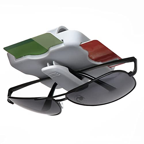 Aublinto Auto Sonnenblende Sonnenbrillenhalter,Multifunktions Auto Sonnenblende Veranstalter Universal Sonnenbrillenhalter Auto Sonnenblenden Kartenhalter für Park Tankkarte