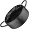 Cabilock 1 Juego Sartén Olla con Escurridor Olla De Hierro Olla Freidora Olla para Freir Papas Fritas Freidora Tempura Estilo Japones Acero Inoxidable Antiadherente Cacerola Universal