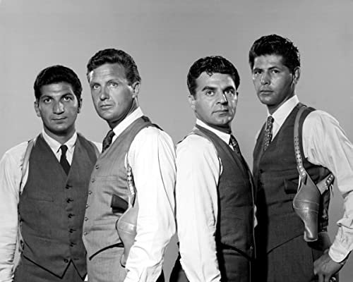Foto The Untouchables (TV) Nikolaus Georgiade, Paul Picerni, Robert Stack, Abel Fernandez, 25,4 x 20,3 cm