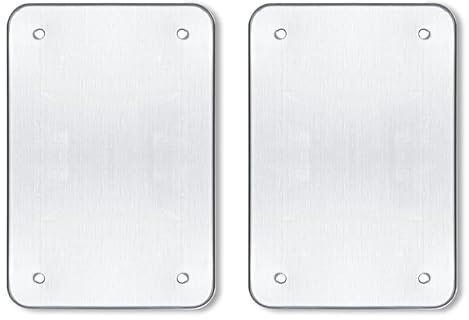 Pagnanno Hob Covers Chopping Board Pack of 2 - Versatile Kitchen Board Glass Worktop Savers - Heat Resistant Sink Boards, Worktop Protectors - Marble Effect Grey (Design 11,50x40CM)