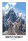 Robnik Wandkunst-Poster, Motiv: Mount Everest, Vintage-Reise-Kunst-Poster, Wandkunst, Dekordruck, Bild, Gemälde für Wohnzimmer, Schlafzimmer, Dekoration, ungerahmt, 30 x 45 cm