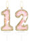 Schmetterling 12. Geburtstag Zahl Kerzen, Rosa Gold 12 Kerzen Kuchen Cupcake Topper für Kuchen, Mädchen 12. Geburtstag Kuchen Dekorationen, Schmetterling 12. Geburtstag Kerze Kuchen Topper für
