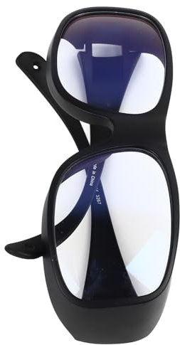 Gafas de Seguridad de Belleza, Cristal Azul que Bloquea la Luz, Cómoda Montura Negra para Investigación Biológica