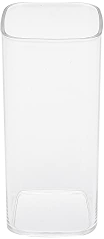 SEAFRONT Tazza per Bevande Resistente Alla Rottura, Tazza per Succhi, Tazza Quadrata in Acrilico da 400 Ml, Riutilizzabile, Moderna, per tè, Succhi di Latte, Tazza da caffè per Uso