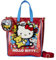 Loungefly Tote Bags Hello Kitty Sac fourre-tout métallique avec porte-monnaie Rouge 50e anniversaire, Rouge, Taille unique