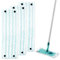 3 Pezzi Coprimocio per Leifhat Twist M Micro Duo Ricambio panno 33x15cm Lavapavimenti con sistema a clic Panno Mop in Microfibra con setole speciali Mop ricambio ideale per pavimenti lisci