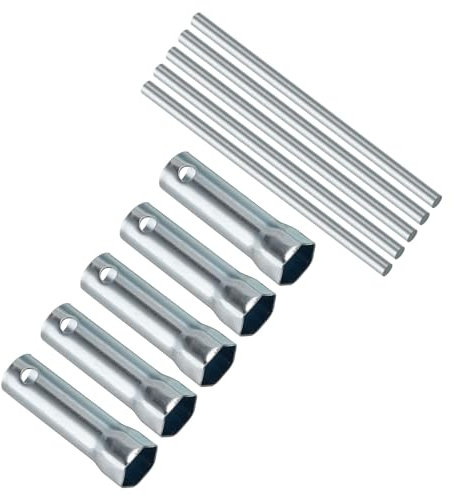 CoCud Chiave a Bussola per Candele d'Accensione a Doppia estremità per Moto, 16/18mm 10/12mm 8/10mm, Bussola a Lunga Portata con Asta - (Applicazioni: per Automobili), 3 Pezzi