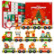 Adventskalender für Kinder, Commodum 24 Tage Weihnachten Adventskalender Countdown, Holz Eisenbahn Kinder, Magnetisch Weihnachten Zug Spielzeug, Weihnacht Geschenke für Jungen Mädchen