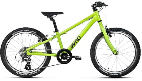 TechniBike PYRO Twenty - leichtes Kinderfahrrad 20 Zoll für Mädchen und Jungen (Lenker mit Microshift 8-Gang Kettenschaltung, ergonomischer Sattel, ab 7,8kg)