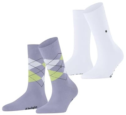 Burlington Damen Socken Everyday Mix Multipack W So Baumwolle gemustert 2 Paar, Blau Cosmic Sky 6537, 36-41