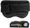 Leather Car Seat Gap Filler Organiser, Leather Car Seat Storage Box with Cup Holder Card Slot and USB Charging Hole Main Driver Car Filler Seat Storage Box for Wallets Phones Keys Cards Sunglasses