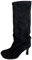 Stivali Donna Alti con Tacco Western Invernali Scarponcino da Cowboy Cowgirl Stivali Texani Camperos Boots Cerniera Stivali Lunghi da Donna Piatti Stivaletto a Punta a Metà Polpaccio Tronchetti