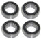 4x Kugellager 8x12x3,5 mm - MR128 2RS Radial Rillenkugellager Wälzlager rcbay Chromstahl beidseitig gedichtet für 8mm Welle