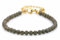 Echtes Pyrit Edelstein Armband mit facettierten 4mm Perlen - Länge verstellbar - Heilstein Schutzstein Edelsteinarmband Glücksbringer Talisman Geschenk (Pyrit, 16-21CM G)