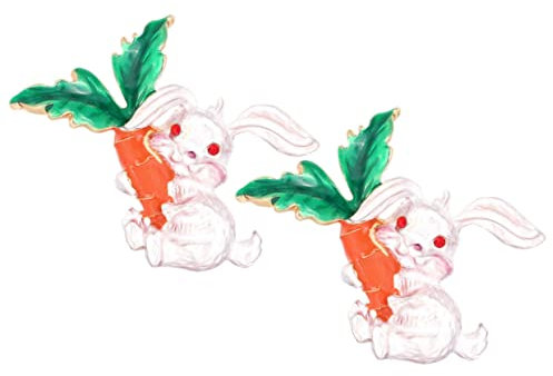 OATIPHO 2 Stücke Bunny Revers Ostern Abzeichen Dh Broschen Für Frauen Mode-accessoires