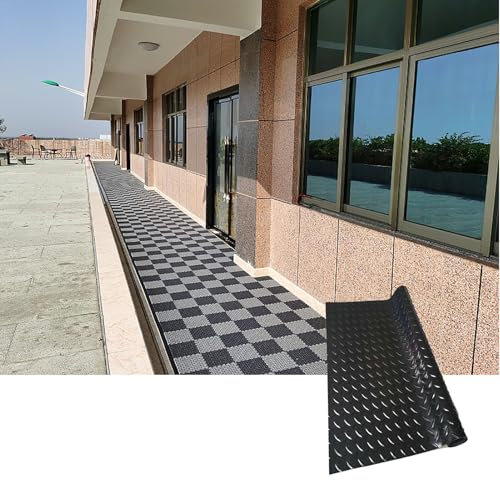 Tapis De Sol Caoutchouté PVC, Imperméable Tapis De Sol Garage Moto, Rouleau De Tapis De Sol De Garage pour Garages, Usines, Entrepôts et écoles,Noir,1.5mm 1×1m
