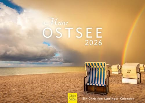 Edition Seidel Premium Kalender Meine Ostsee 2026 Format DIN A4 Wandkalender Deutschland Mecklenburg-Vorpommern Zingst Binz Usedom Rügen Küste Christian Müringer