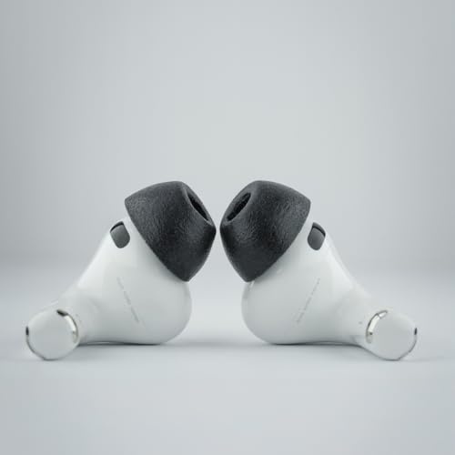 Comply TrueGrip MAX | Premium Memory Schaumstoff Ersatz-Ohrstöpsel für Apple AirPods Pro (3 Generation) | SmartSkin™-Technologie | hervorragende Geräuschisolierung| schwarz, Größe M, 1 Paar