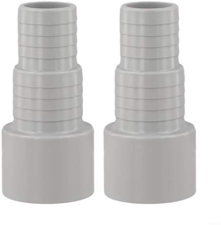 Lot de 2 adaptateurs de tuyau de piscine Ø 50 mm pour tuyau intérieur Ø32/38 mm, raccord ABS pour pompes 800 W