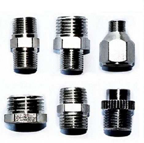 Airbrush-Schlauch-Adapterset, 6-teilig, von Royalmax.