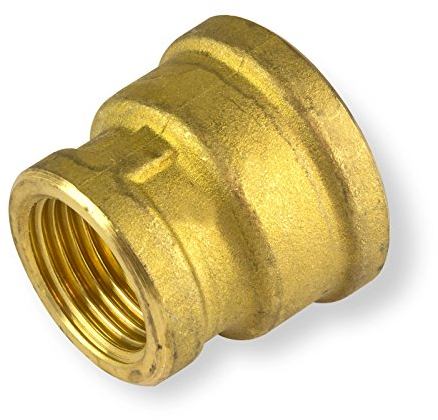 Stabilo-Sanitaer Messingfitting Reduziermuffe 1 x 2 Zoll Reduzierung Übergangsmuffe Messing Fitting Gewindefitting Rohrfitting