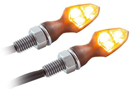 Universal Motorrad SMD-Blinker Shield mit getönt M8 E-geprüft