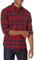 Amazon Essentials Chemise Ajustée en Flanelle à Carreaux avec Boutons et Manches Longues Homme, Bleu Marine Rouge Écossais, L
