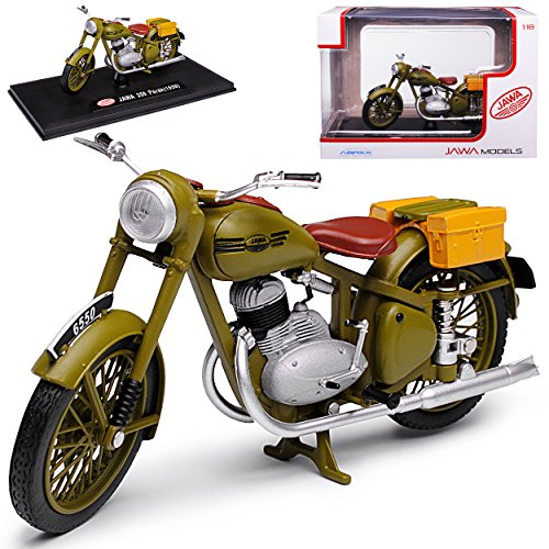 Abrex Jawa 250 Perak 1950 Dunkel Grün 1/18 Modell Motorrad