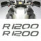 BLACK DOVES GRAPHICS 2X R1200 for BMW Motorrad R 1200 GS ADESIVI PEGATINA Stickers AUTOCOLLANT Aufkleber VINIL Motorcycle r1200gs (Grey)