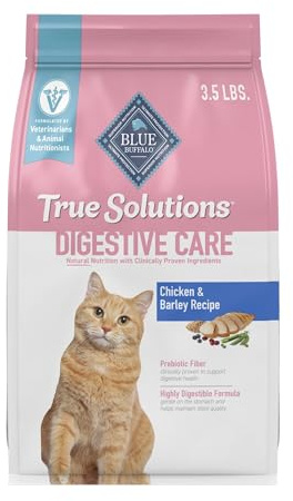 Blue Buffalo True Solutions Digestive Care Natural Dry Cat Food for Adult Cats, Chicken, 3.5-lb. Bag