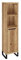 Woodkings Sydney Badschrank I BxHxT: 31x125x25 cm I Massiv Holz Wildeiche I schmaler Hochschrank 1türig I Regal Badezimmer I Hochschrank