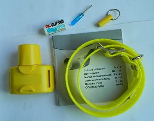 Cacciatore Giallo Collare di addestramento per Cani Idrorepellente per Cani di Taglia Piccola di Taglia Media,Beeper Collare Cane da Caccia Addestramento