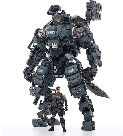 CALEN Soldat Actionfigur, 1/25 22cm JOYTOY Modell Mit Waffen - Dunkle Quelle Stahlknochen Schlagen Mecha Armee Spielzeug