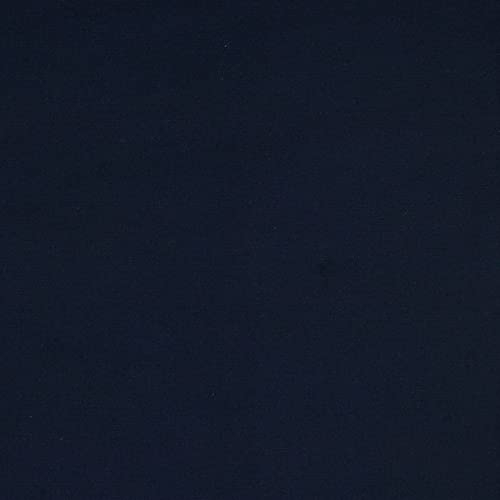 Hans-Textil-Shop Stoff Meterware Uni Flanell Baumwolle - 1 Meter, einfarbig, Baumwollflanell, Flanellstoff, Kleidung, Deko, Bettwäsche, Kissen (Navy)