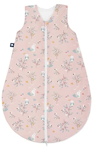 Julius Zöllner Schlafsack, warme Füllung 2,5 TOG, waschbar bei 60°C, Made in Germany, Oeko TEX Standard 100, Rosalie, Gr. 80