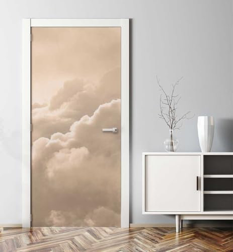 MyMaxxi | Tür bekleben mit Türtapete Selbstklebend 90x200 Wolken Sonnenuntergang |Tür verschönern mit Türfolie | Türaufkleber XXL Aufkleber Folie | Türposter Türklebefolie für jedes Zimmer -