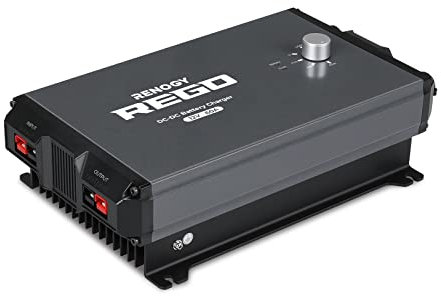 Renogy REGO 12V 60A DC-DC MPPT Plug and Play Battery Charger Built-in Bluetooth Module, Compatible with Traditional and Smart Alternators, For Gel, AGM, and Lithium Battery in RVs, Cars, Boats, Yachts