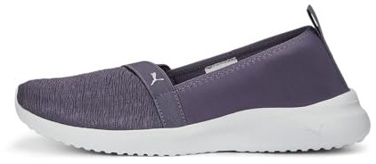 PUMA Women's Fashion Shoes ADELINA Trainers & Sneakers, PURPLE CHARCOAL-SPRING LAVENDER-PUMA WHITE, 39