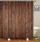 Bad Vorhang für Badzimmer, Badewanne Vorhänge Schimmelfrei Dusch Gardine Holzoptik Badvorhang Braun Duschvorhang 180x200 cm