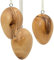 SIKORA OD19 3er-Set Deko Ostereier aus Olivenholz zum Aufhängen H: 5,6 cm