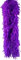 Flauschige Truthahnfedern Boa, 90g 200cm Federboa Weihnachtsbaum Weihnachten Band Streifen Girlande Federn Schal Stola Kostüm Schal Kostümzubehör,Halloween,Hochzeit,Party, Heimdekoration,Lila